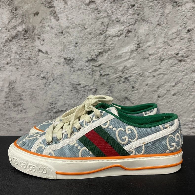 Gucci Gucci Casual Sneakers with Green and Red Detail-2505 Size US 4.5 / IT 34.5 - 2 Thumbnail