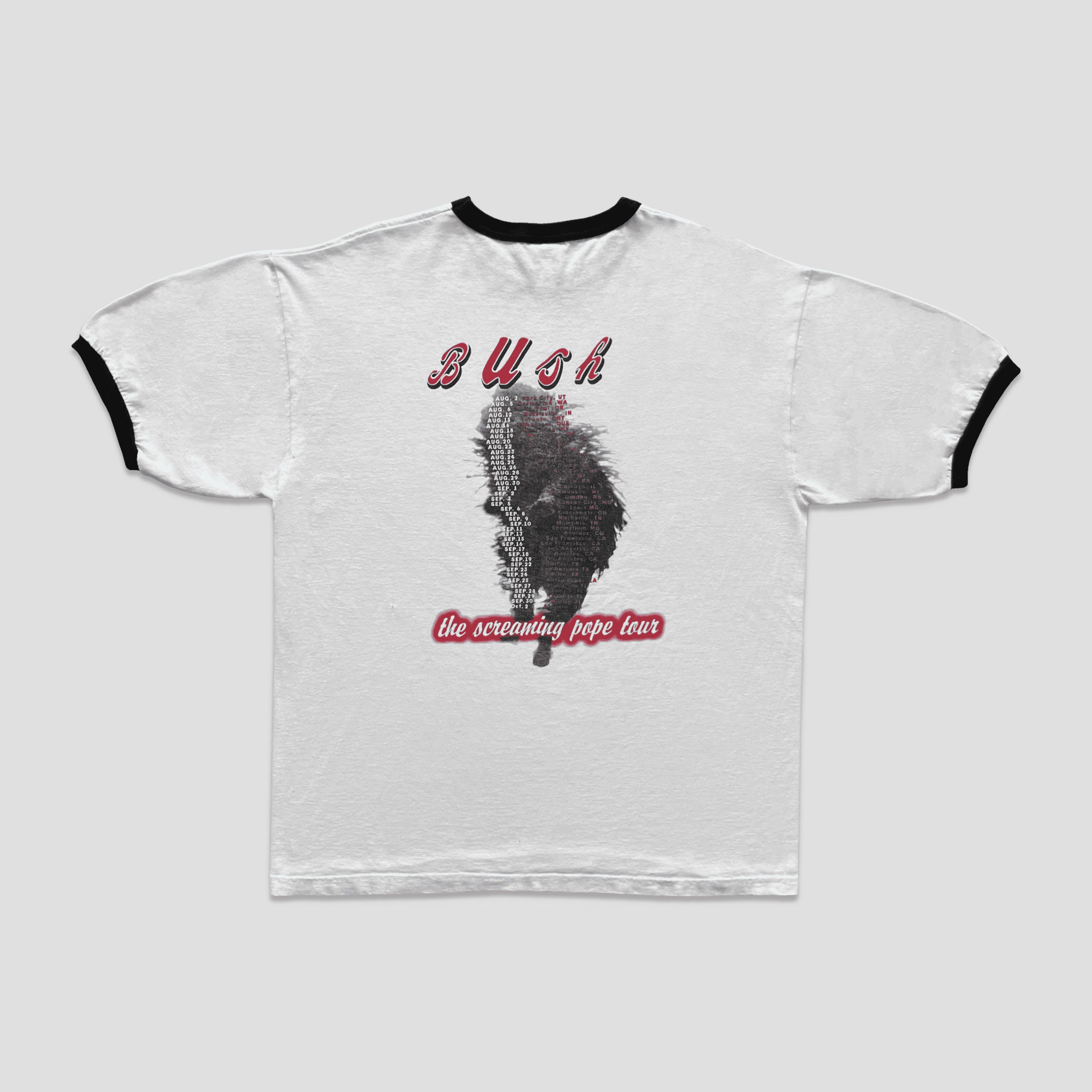 Band Tees Vintage 1995 Bush The Screaming Pope Tour Ringer T-Shirt Size US XL / EU 56 / 4 - 4 Thumbnail