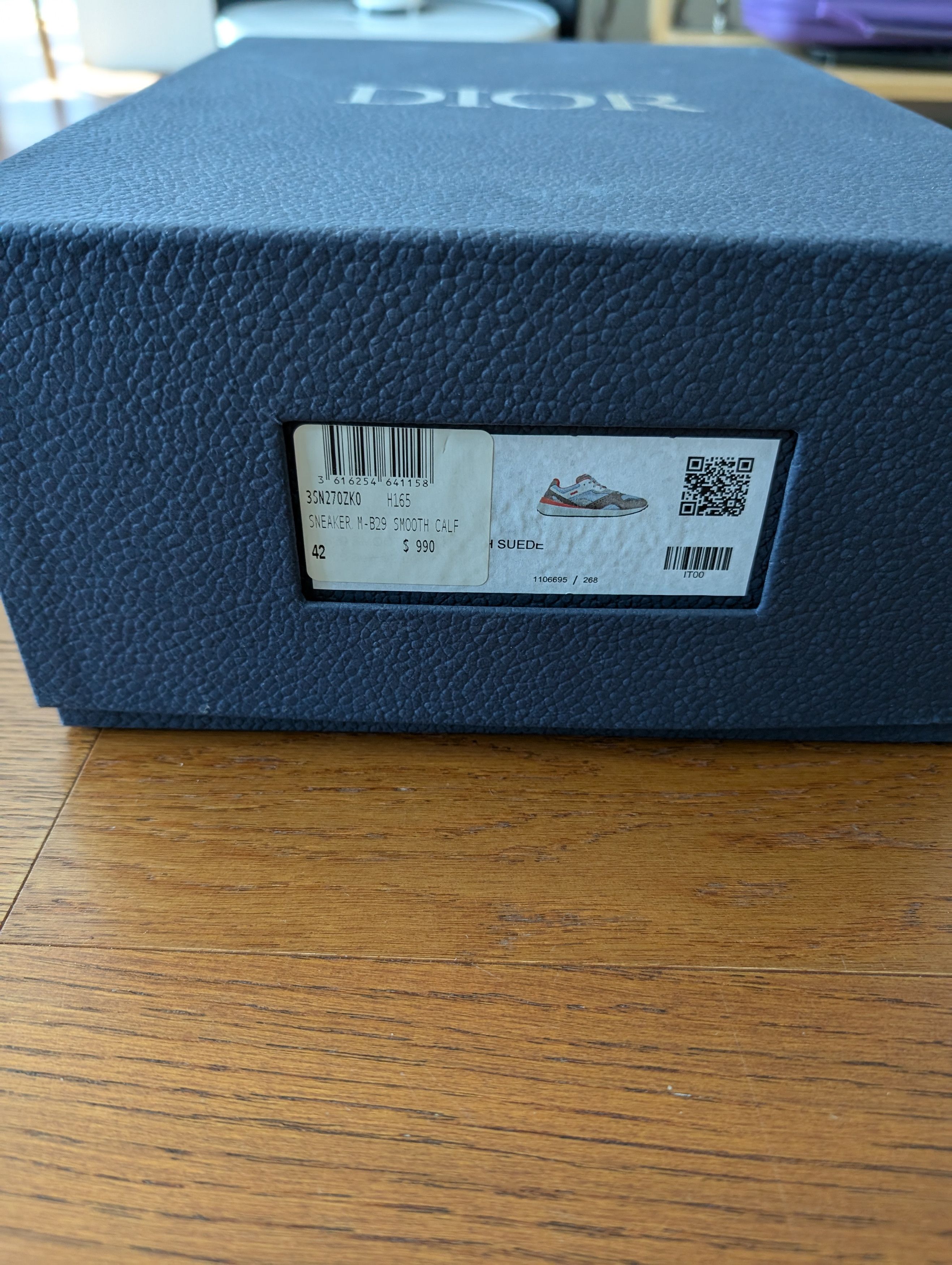Dior NIB DIOR B29 SNEAKER ORANGE GRAY SIZE 9 42 Size US 9 / EU 42 - 3 Thumbnail