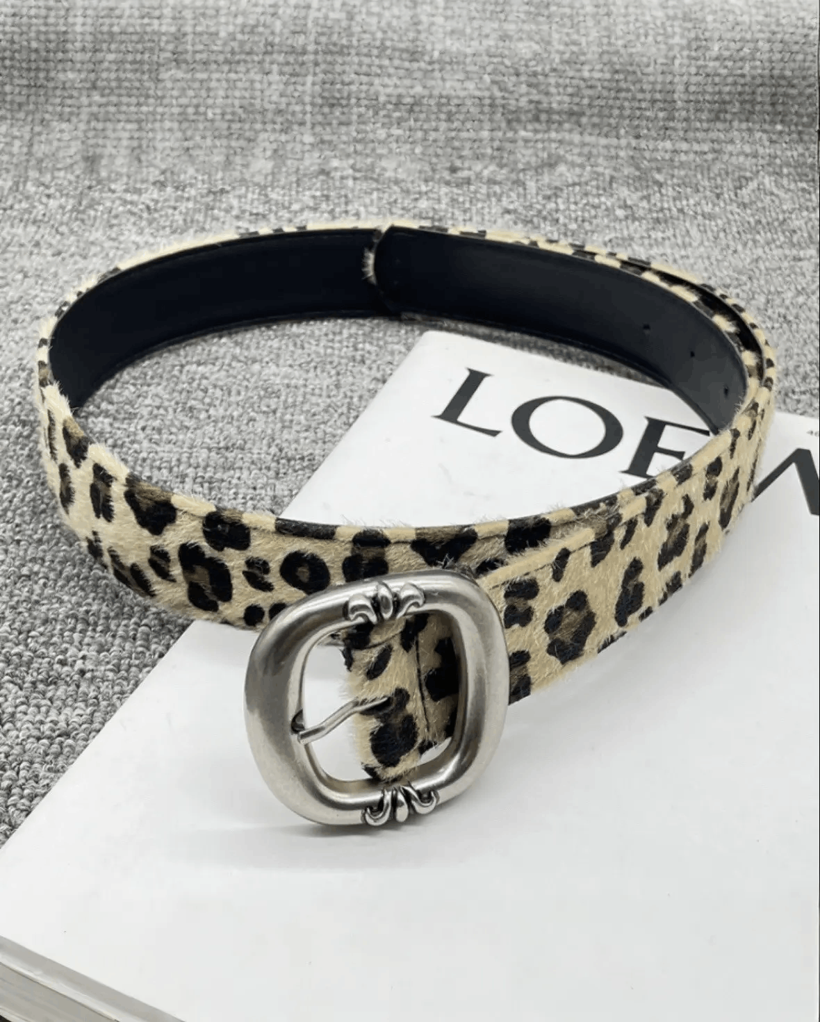 Japanese Brand Cheetah print belt Size ONE SIZE - 1 Thumbnail
