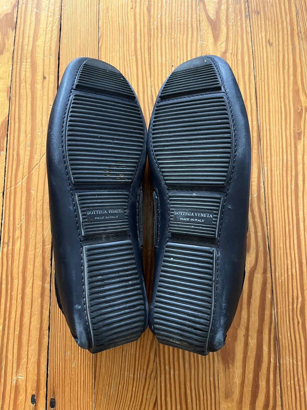Bottega Veneta Bottega Veneta Intrecciato Woven Boat Driving Loafer Navy Size US 8.5 / EU 41-42 - 5 Thumbnail