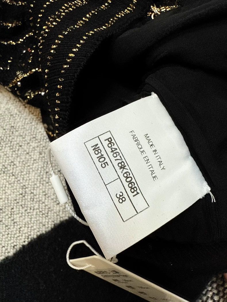 Chanel Chanel Gold Quilted Black Long Sleeve Top Size M / US 6-8 / IT 42-44 - 7 Thumbnail
