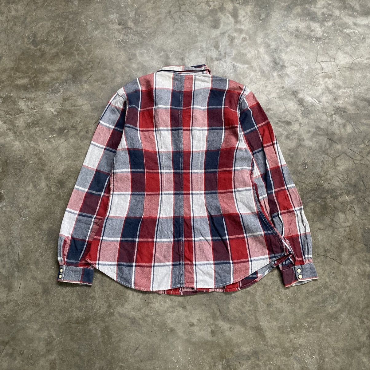 45rpm 90s 45rpm Studio Plaid Flannel Snap Button Ups Shirts Size US M / EU 48-50 / 2 - 7 Thumbnail