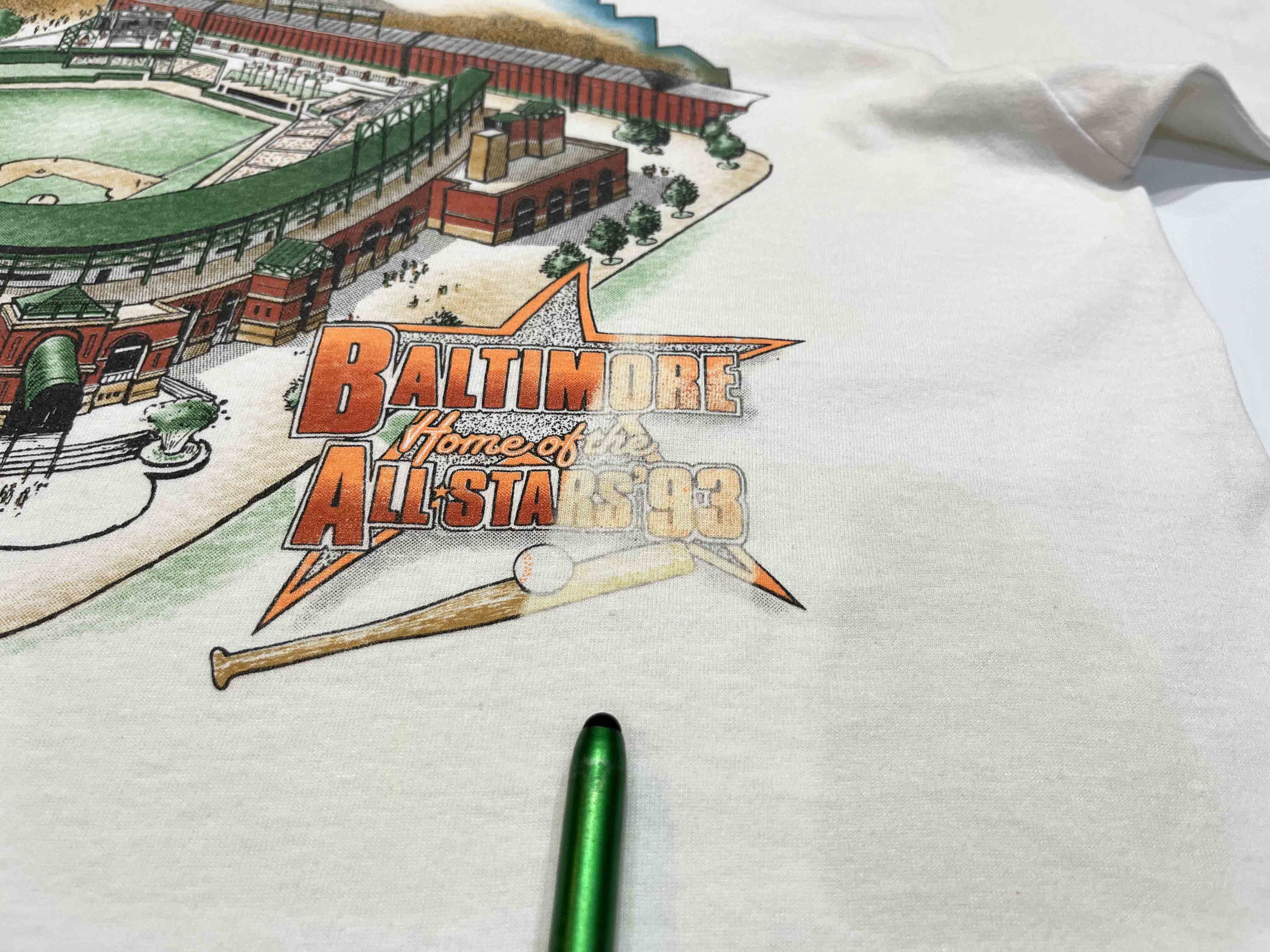 Fruit Of The Loom Vintage FOTL Baltimore Orioles MLB Baseball Stadium T-Shirt Size US XL / EU 56 / 4 - 9 Thumbnail