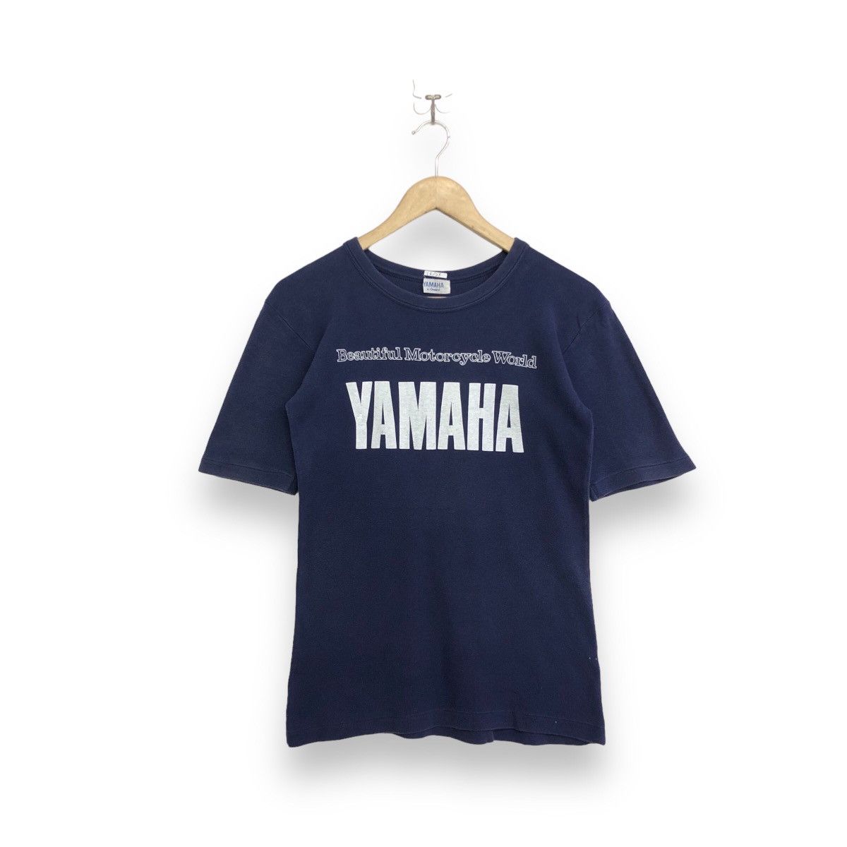 Vintage Yamaha Beautiful Motocycle World Spellout Tshirt