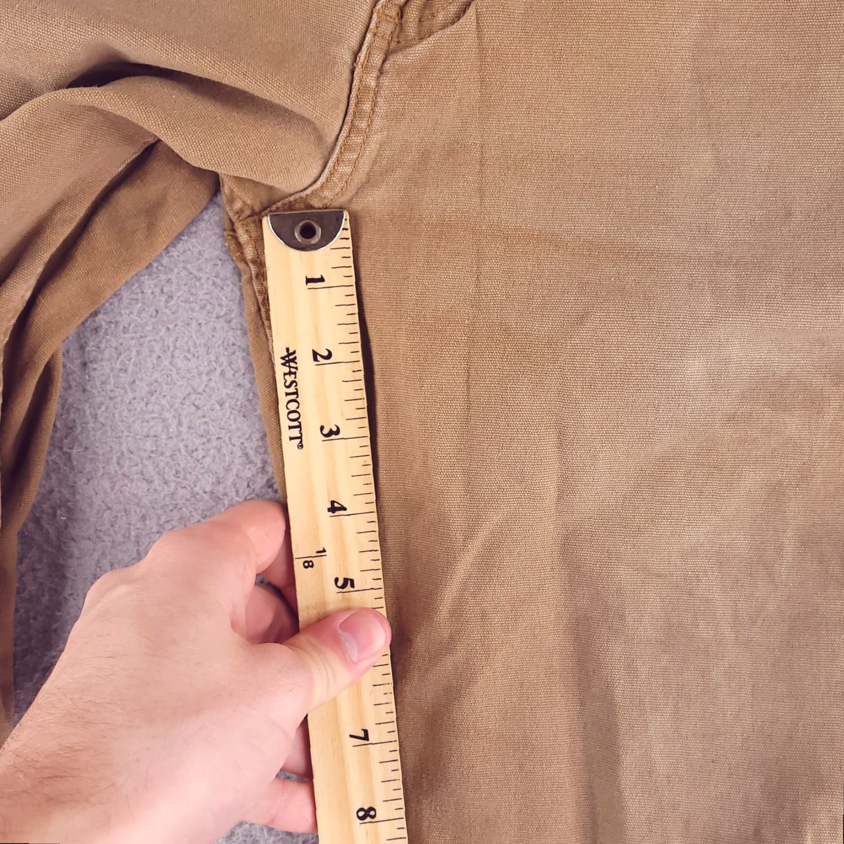 Vintage Ridgecut Toughwear Mens Pants 36x30 Brown Cotton Chino Straight Regular Distressed Workwear Size US 36 / EU 52 - 7 Thumbnail