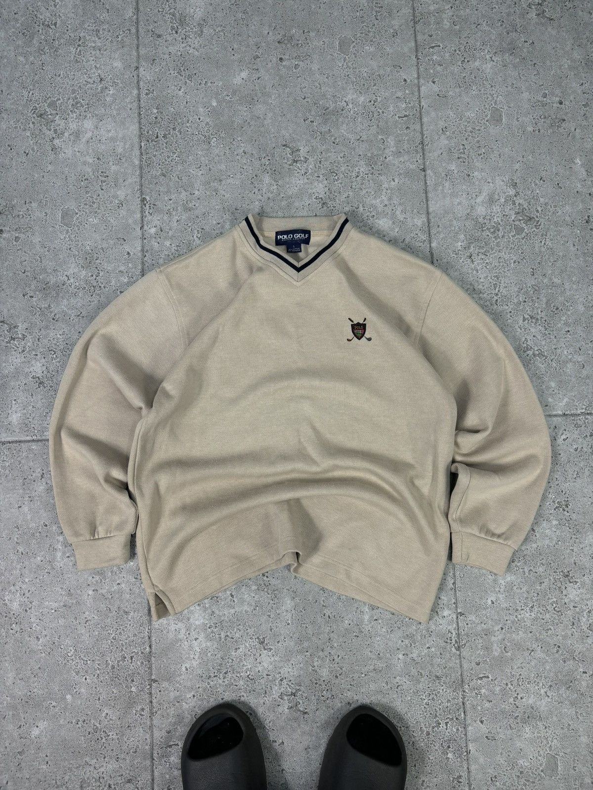 Polo Ralph Lauren × Vintage 90s RARE Polo Ralph Lauren Crewneck Sweatshirt Old Money Size US L / EU 52-54 / 3 - 2 Thumbnail