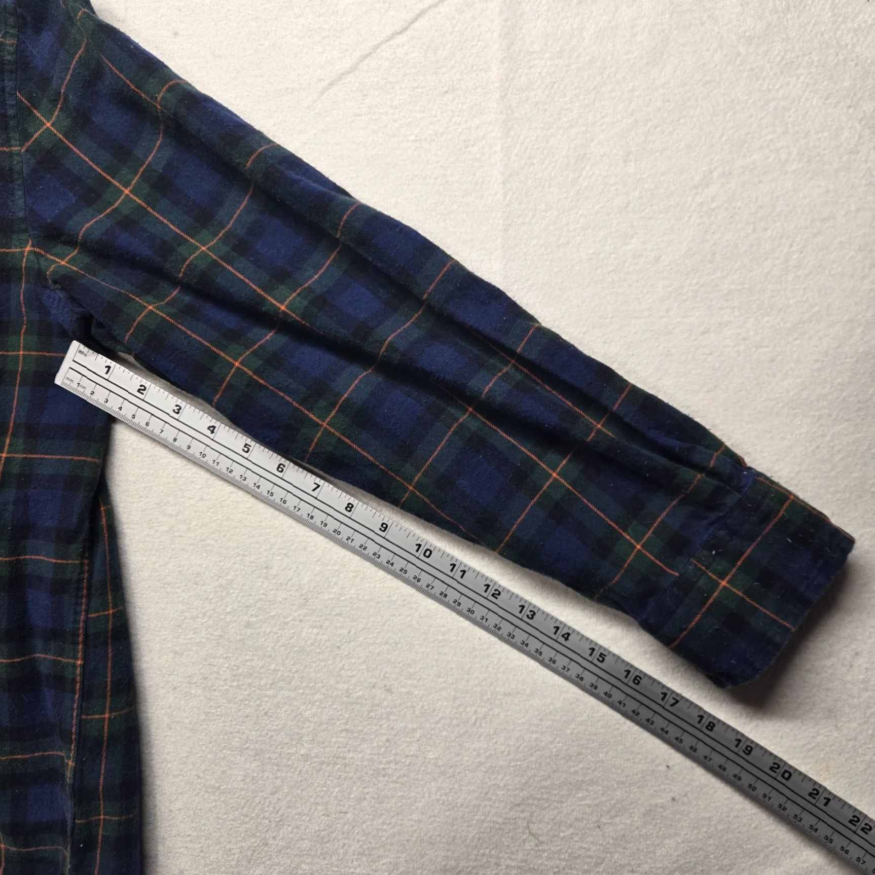 Vintage Saddlebred Shirt Button-Up Plaid Long Sleeve 100% Cotton XL Blue Men Size US XL / EU 56 / 4 - 5 Thumbnail