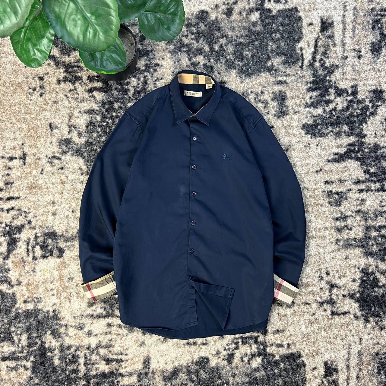 Burberry Burberry Nova Check Mini Logo Luxury Button Up Shirt Size US M / EU 48-50 / 2 - 1 Thumbnail