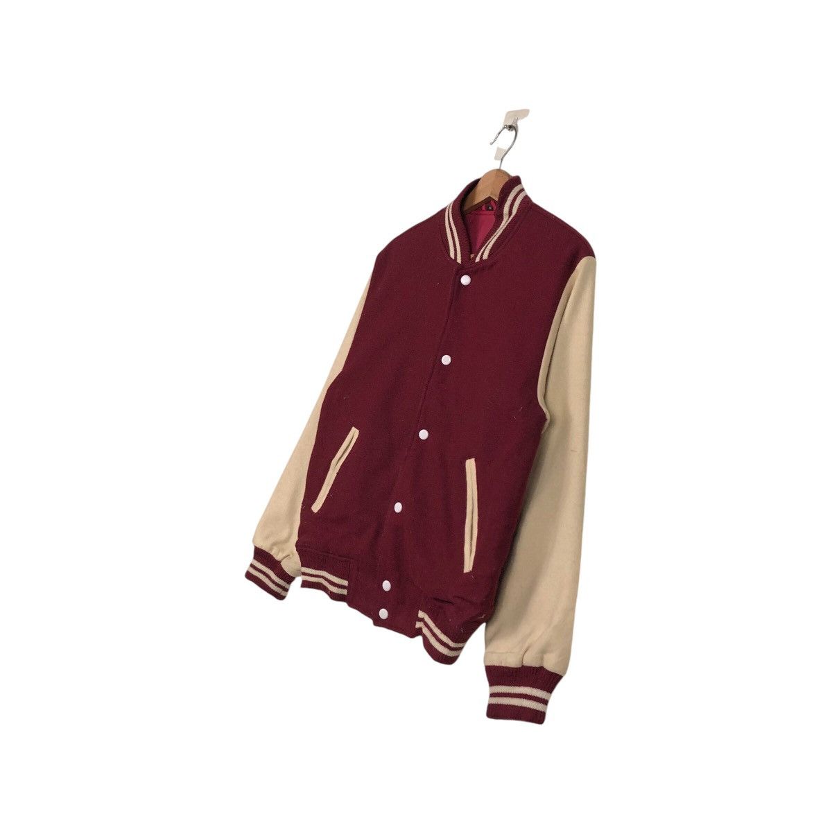 Japanese Brand × Vintage 📌Vintage Varsity Jacket Unknown Brand Issey Miyake Size US M / EU 48-50 / 2 - 3 Thumbnail