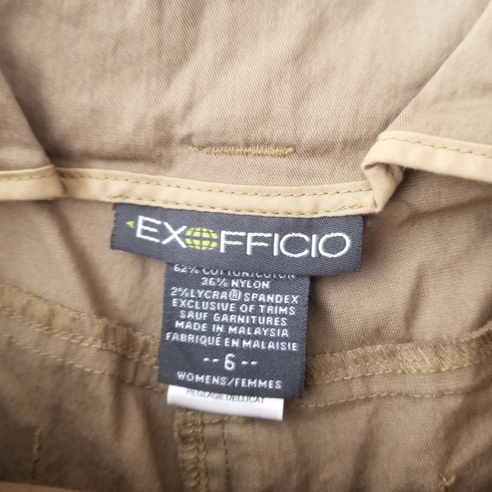 ExOfficio ExOfficio Shorts Womens Size 6 Brown Cargo Pocket Hiker Outdoor Bermuda Trail Bag? Size 28" / US 6 / IT 42 - 5 Thumbnail