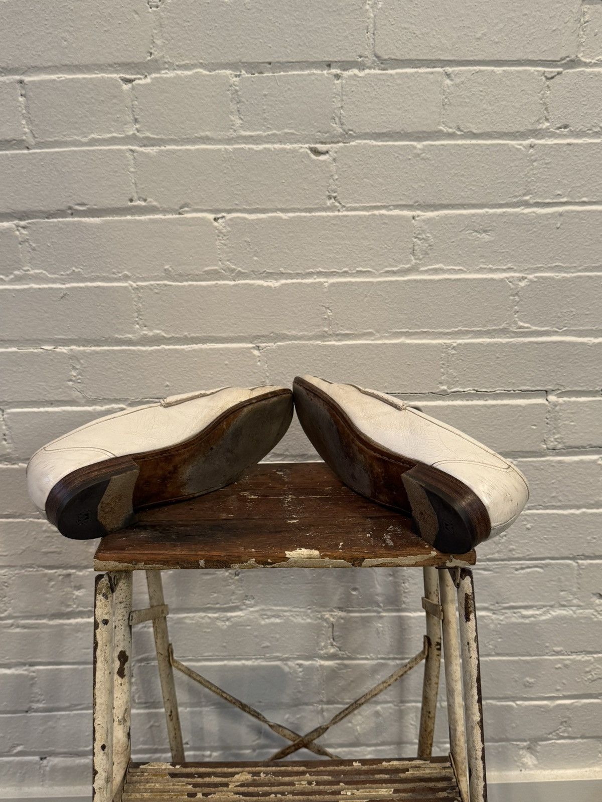 Church's White Horsebit Loafers