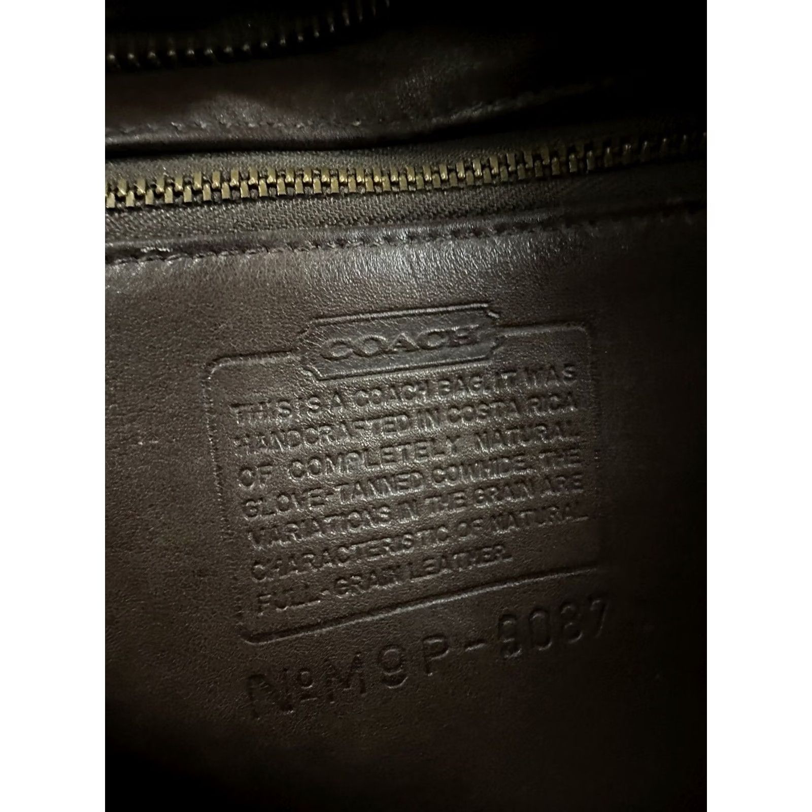 Coach VINTAGE Coach Metropolis Zip Crossbody Bag 9087 Leather Mahogany Costa Rica 1998 Womens Medium Adjustable Strap Size ONE SIZE - 4 Thumbnail