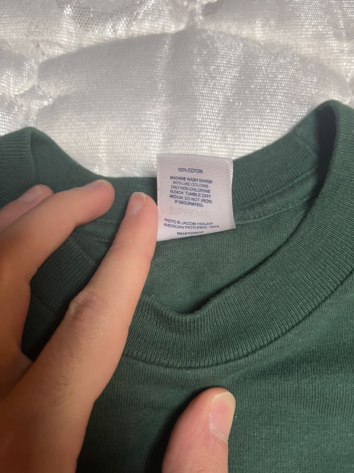 Supreme Supreme t-shirt navy lady green ladies middle finger black Size US M / EU 48-50 / 2 - 4 Thumbnail
