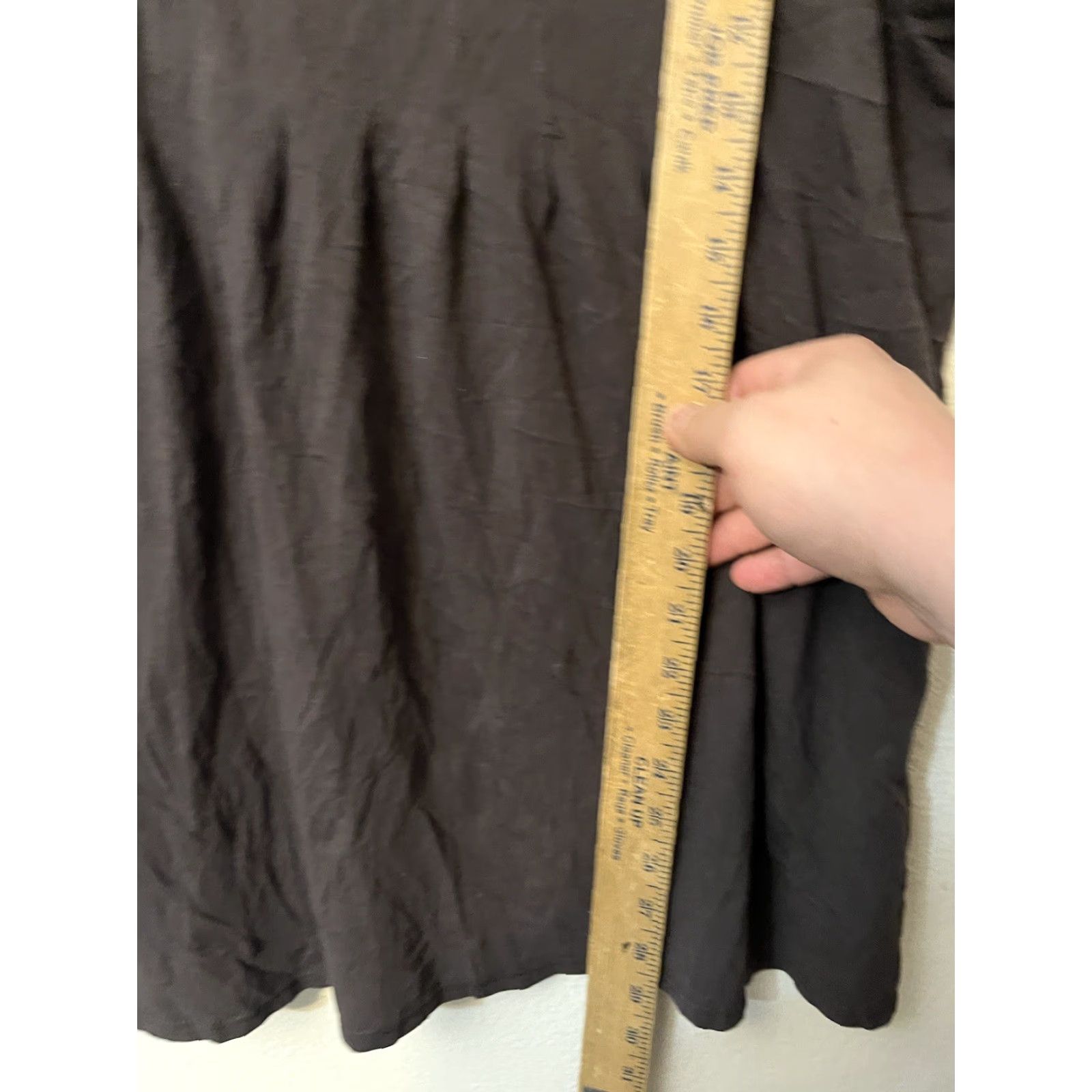 DKNY DKNY Jeans Sleeveless T-Shirt Women XL Brown Henley Ruched Shirt 24.0 inches Sleeveless T-Shirt Size XL / US 12-14 / IT 48-50 - 6 Thumbnail
