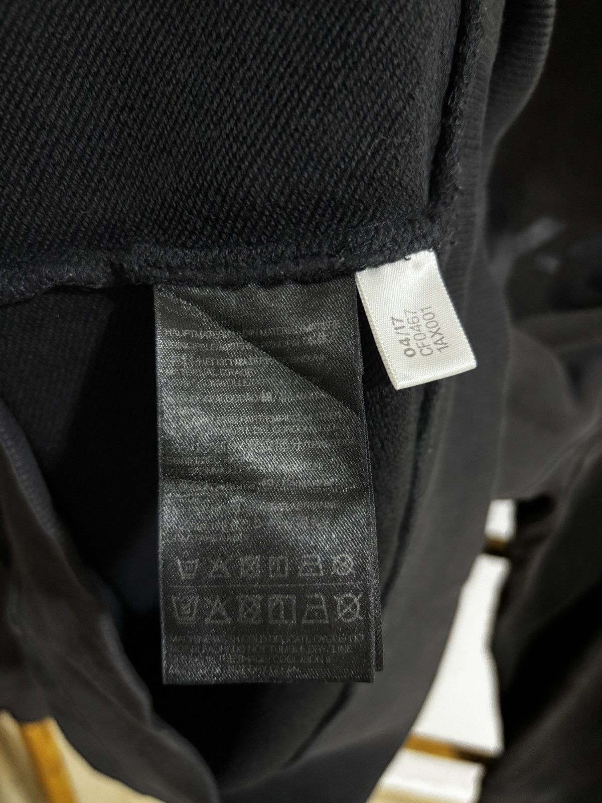 Vintage Y2K Adidas Y-3 Yohji Yamamoto Big Logo Black Hoodie