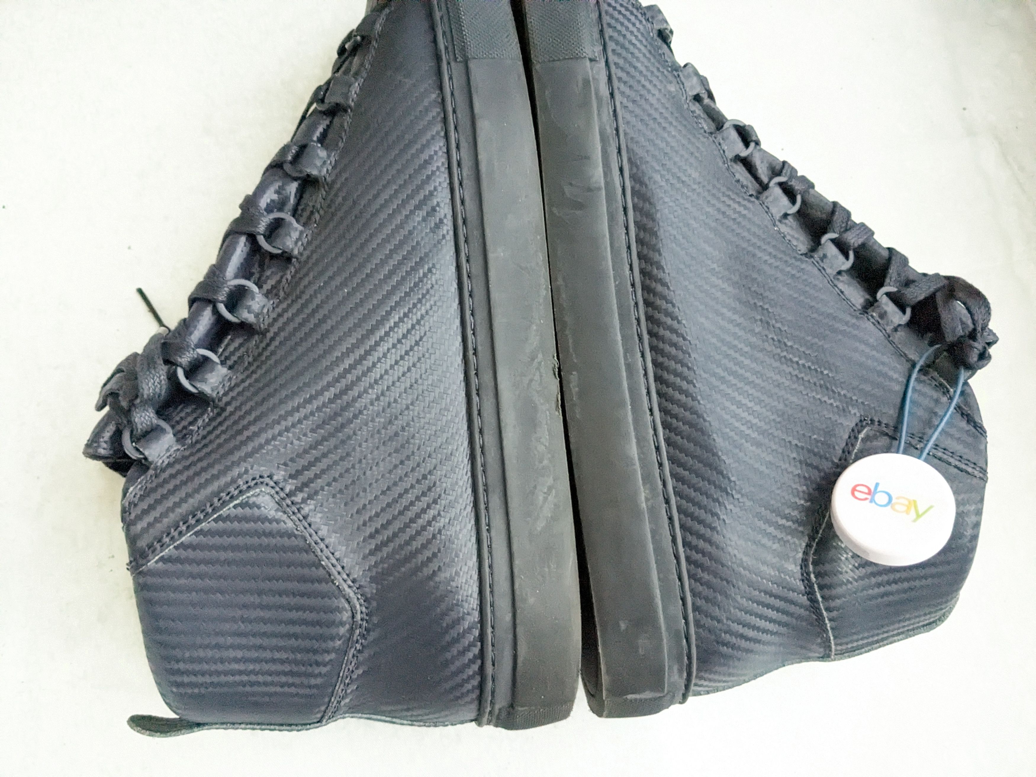 Balenciaga Balenciaga Arena Navy Blue 12 High Tops Leather Sneakers Size US 12 / EU 45 - 9 Thumbnail