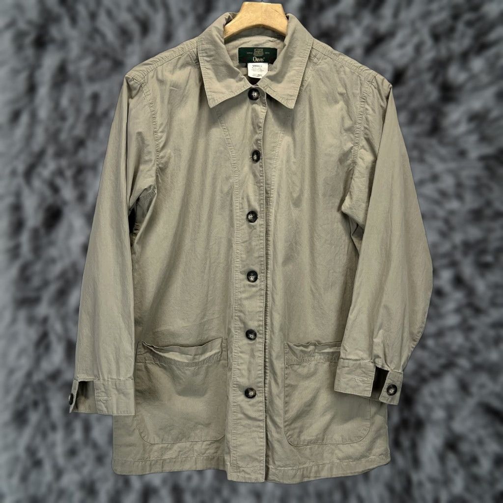 Orvis VINTAGE Orvis Women's Cotton Jacket S Tan Lightweight Casual Fall Spring Made in USA Size S / US 4 / IT 40 - 1 Thumbnail