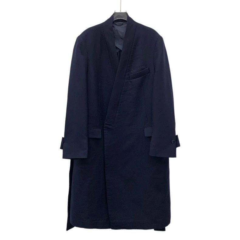 Louis Vuitton Louis Vuitton Blue Wool Logo Embroidered Coat Size US M / EU 48-50 / 2 - 1 Thumbnail