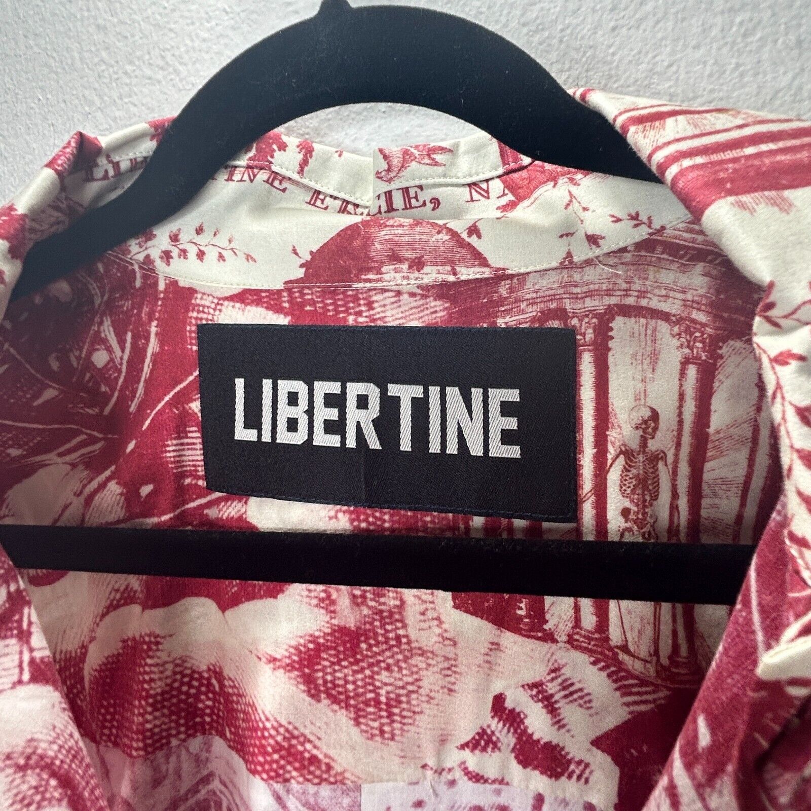 Libertine Libertine Red Cream Toile De Nantes Half-Button Tunic L / XL Size XL / US 12-14 / IT 48-50 - 7 Thumbnail