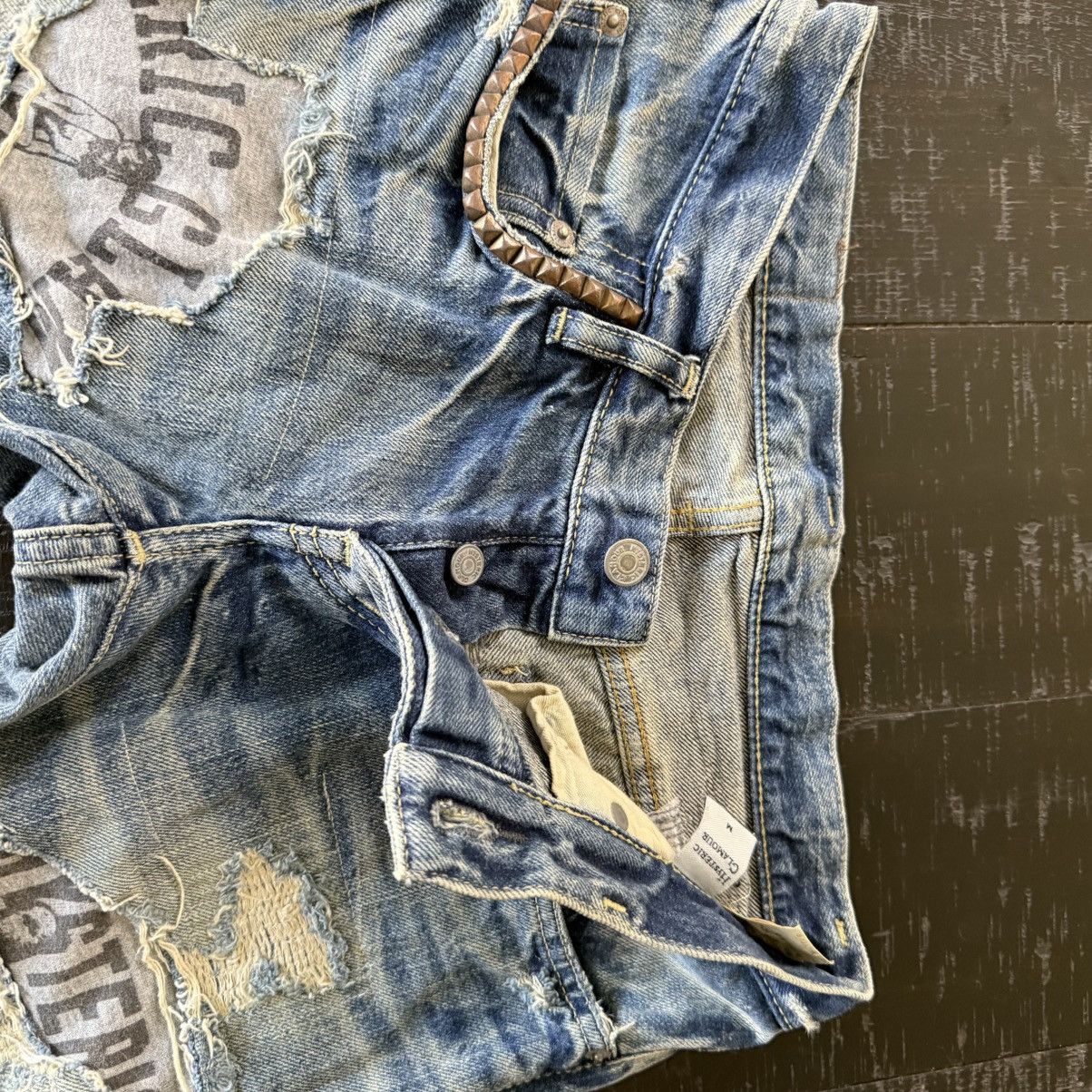 Hysteric Glamour Hysteric Glamour Hysteric Jeans “CPR” Distressed Patchwork Size US 29 - 4 Thumbnail