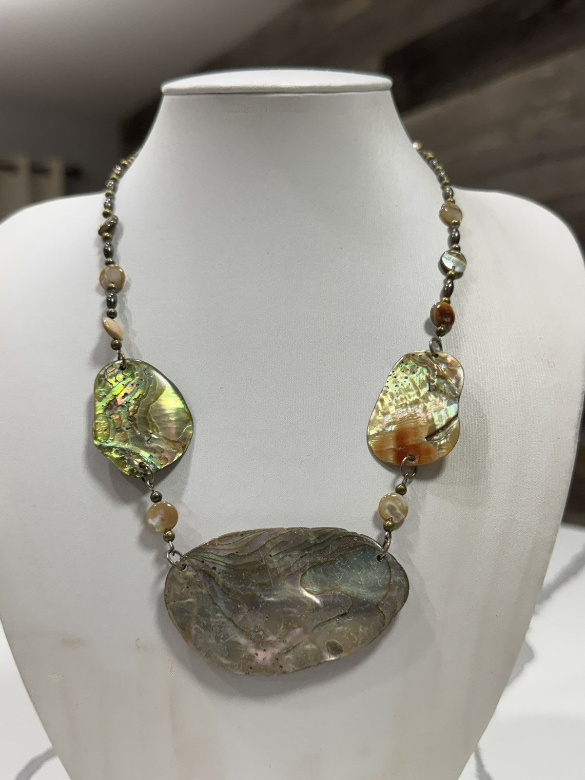 Vintage Vintage freshwater abalone Necklace Size ONE SIZE - 2 Thumbnail