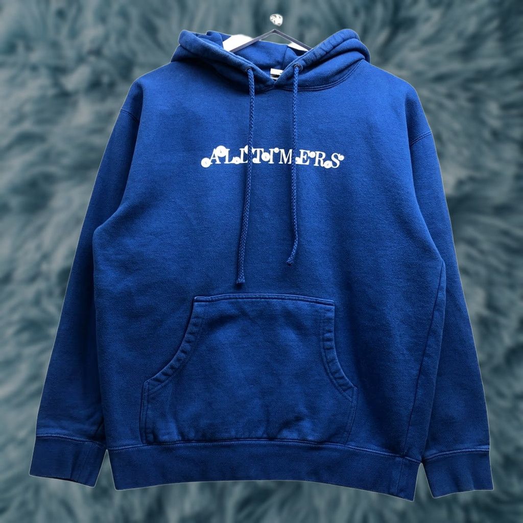 Alltimers Alltimers Hoodie Mens M Long Sleeve Graphic Blue Sweatshirt Crew Neck Size US M / EU 48-50 / 2 - 1 Thumbnail