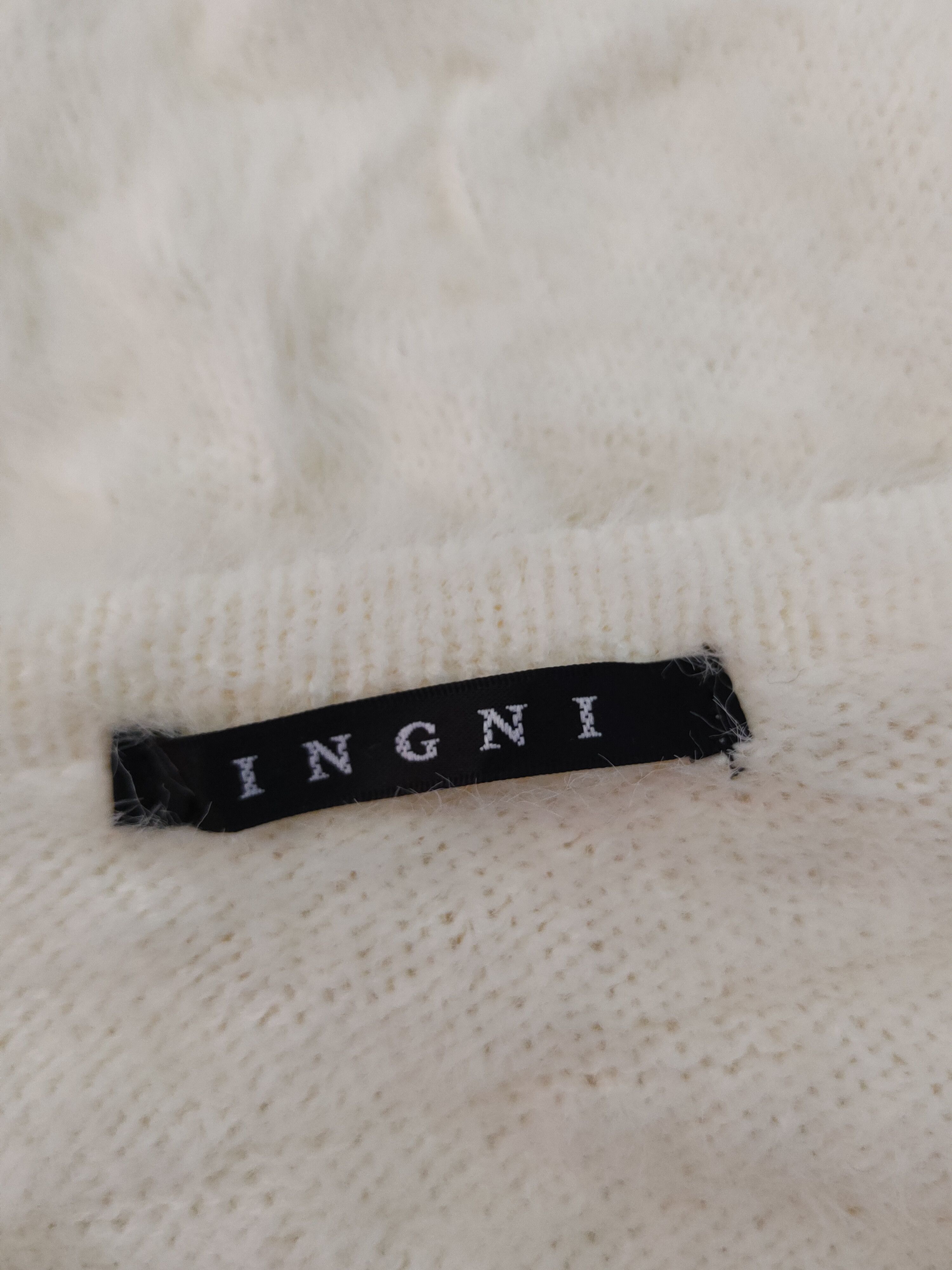 Japanese Brand × Vintage Ingni Ivory Shag Shaggy Fur Mohair Knitwear #S1925 Size M / US 6-8 / IT 42-44 - 12 Thumbnail