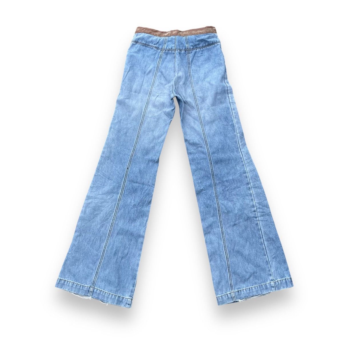If Six Was Nine × Japanese Brand × Le Grande Bleu (L.G.B.) 🇯🇵 SUPER FLARE RIGHT-ON DENIM PANTS Size 26" / US 2 / IT 38 - 2 Thumbnail