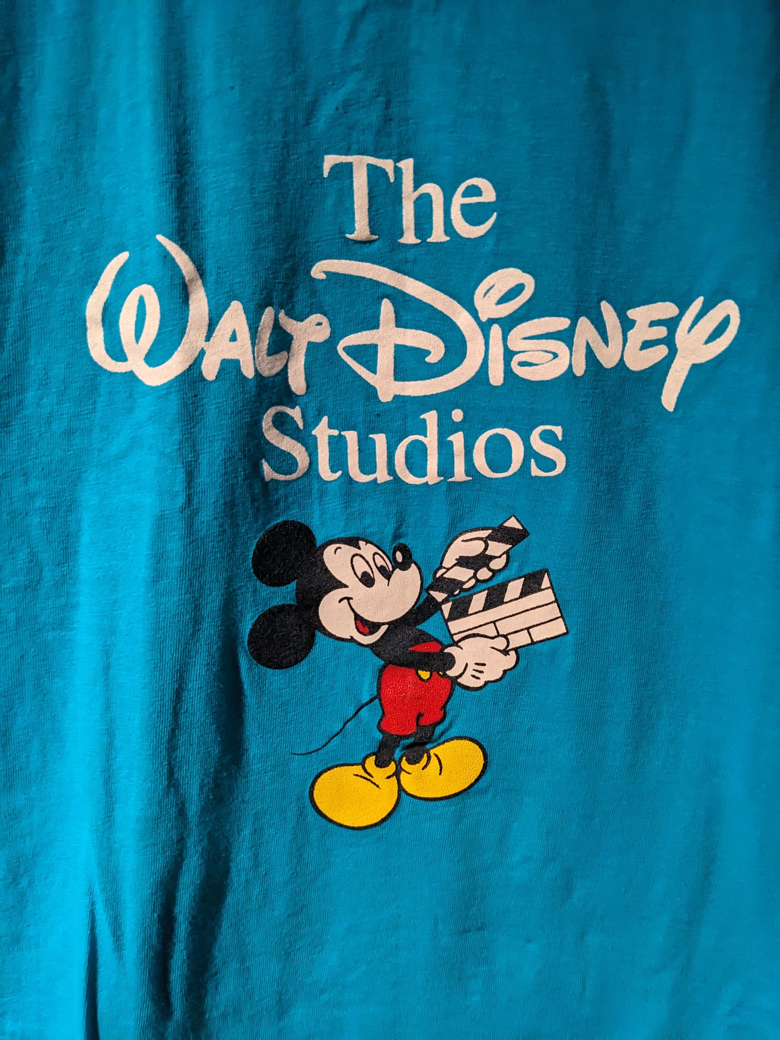 Mickey Mouse × Vintage Vintage 80s The Walt Disney Studios Mickey Mouse T-Shirt Size US XL / EU 56 / 4 - 2 Thumbnail