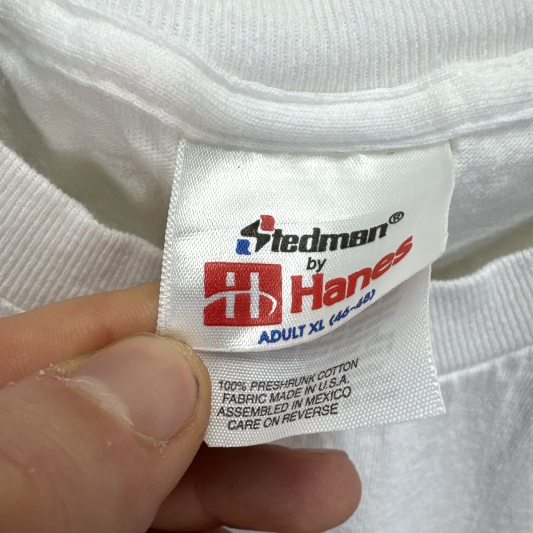 Vintage VINTAGE My Dick Would like to Buy You A Drink T Shirt XL Men White Cotton 90s Funny Raunchy Logo Short Sleeve Crew Neck Stedman Size US XL / EU 56 / 4 - 3 Thumbnail
