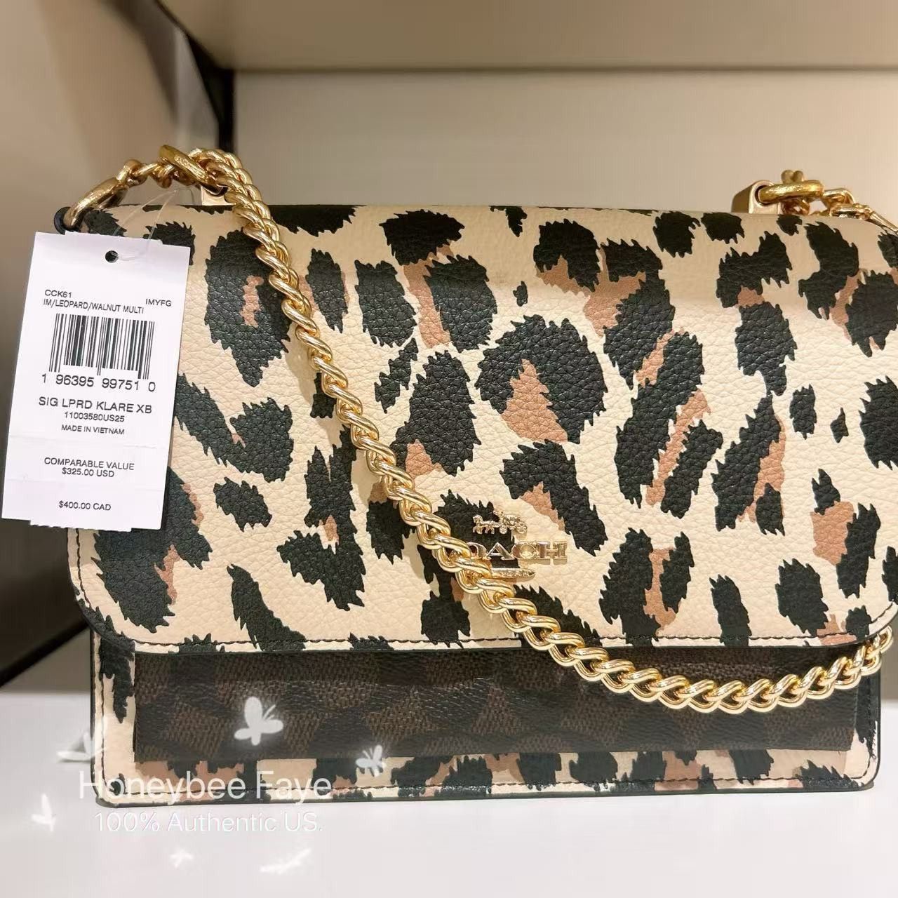 Coach Klare Crossbody Bag With Leopard Print CCK61 Size ONE SIZE - 3 Thumbnail