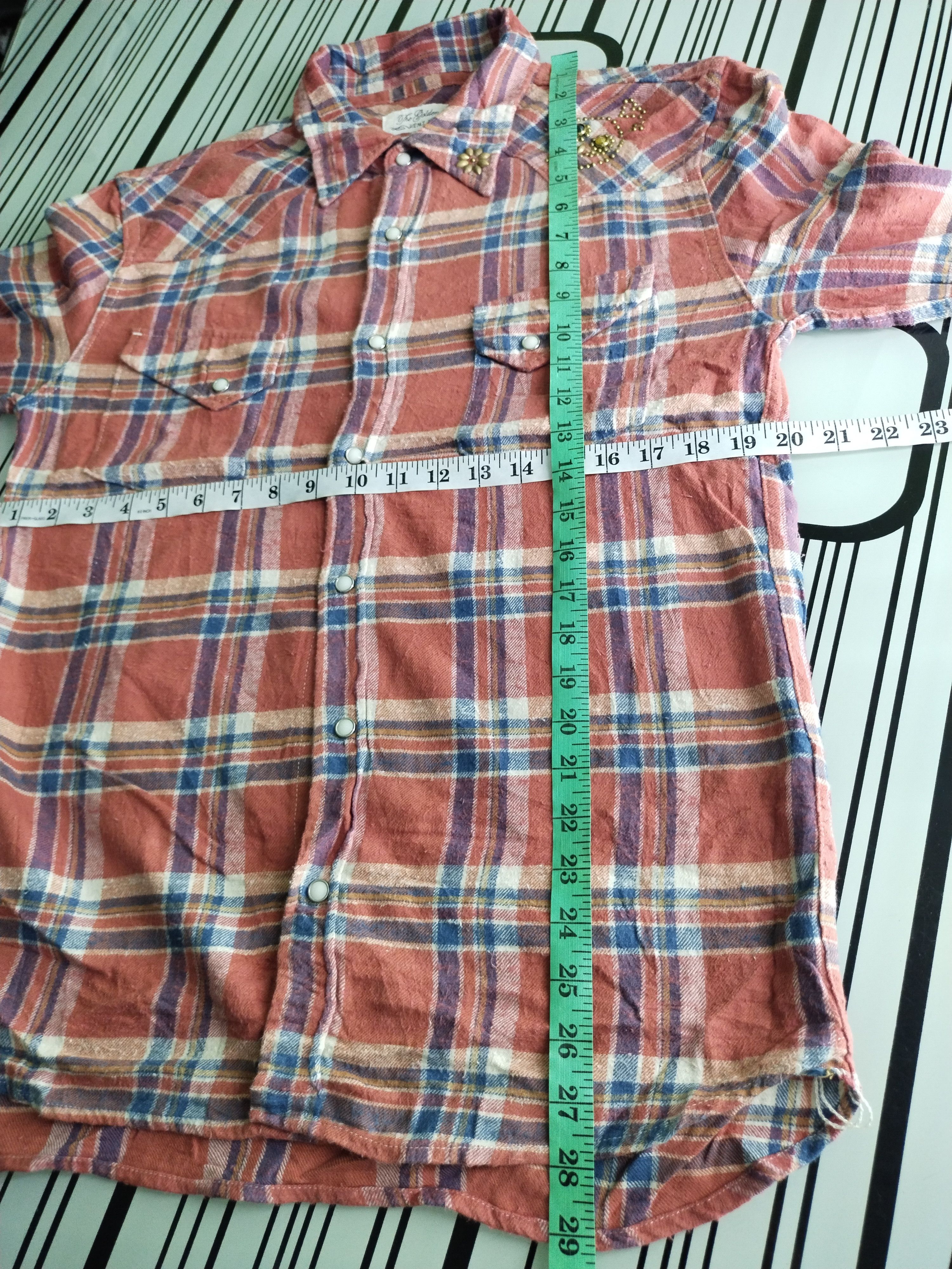 Japanese Brand × Remi Relief Vtg Japanese Slub Flannel Work Shirt Size US L / EU 52-54 / 3 - 16 Thumbnail