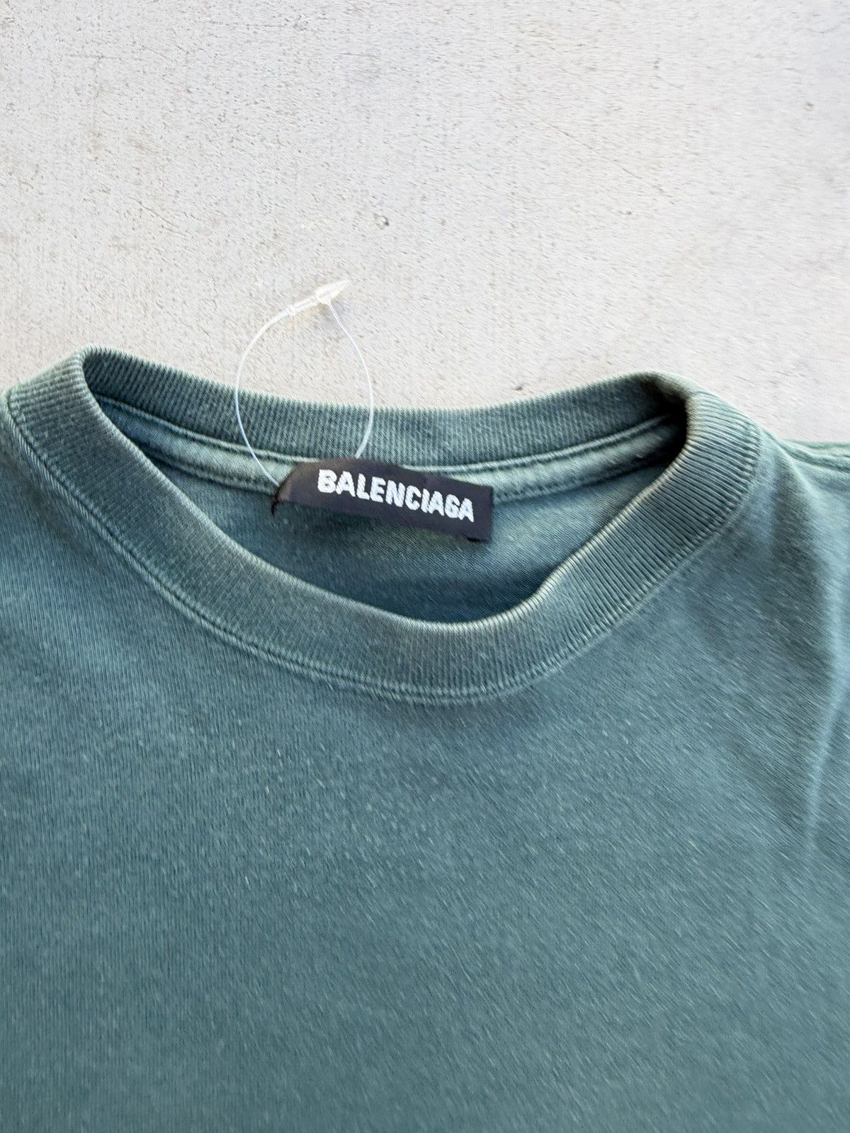 Balenciaga Balenciaga Back Logo T-Shirt – Green Medium Size US M / EU 48-50 / 2 - 4 Thumbnail