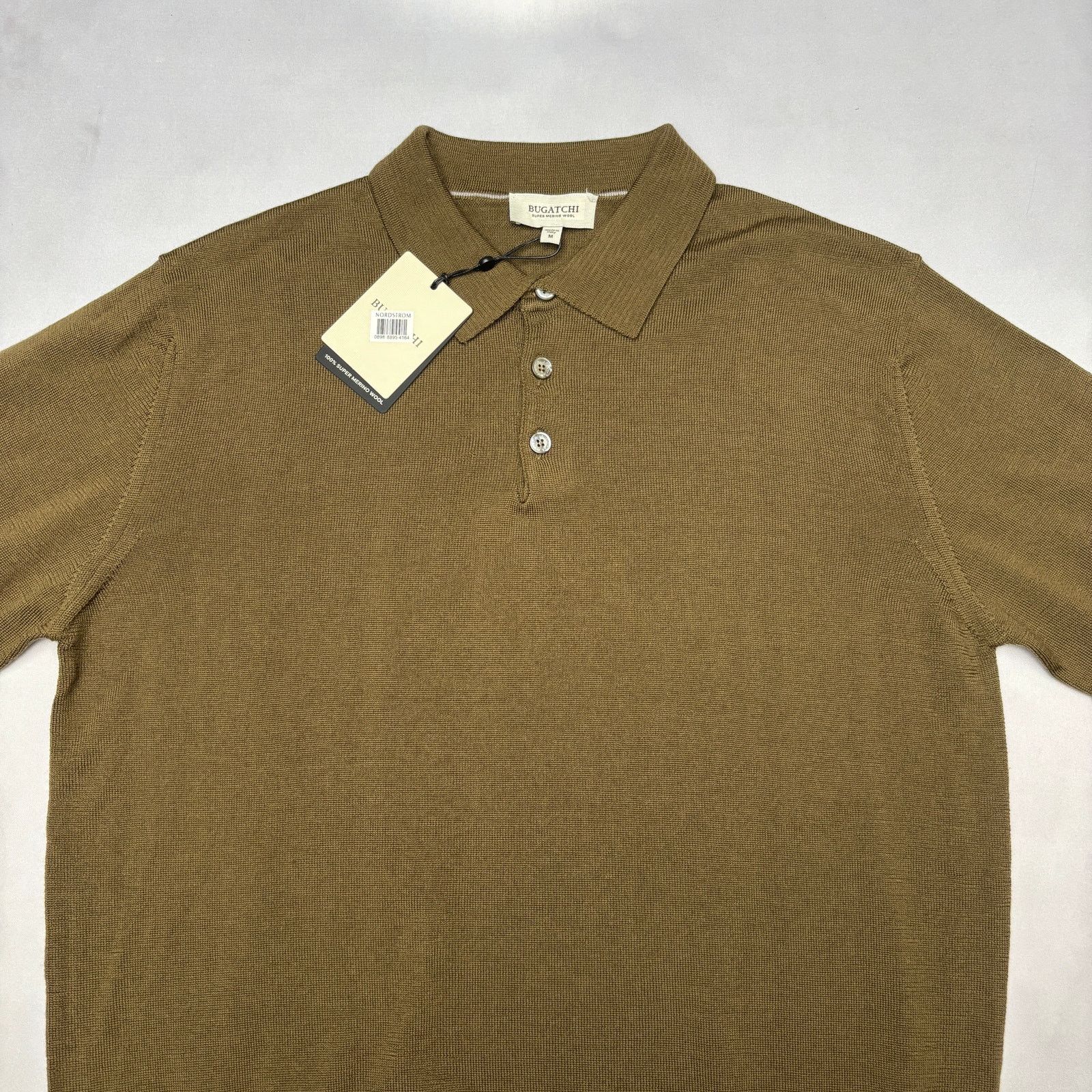 BUGATCHI NWT Bugatchi Super Merino Solid Polo Sweater Men's Medium Size US M / EU 48-50 / 2 - 2 Thumbnail