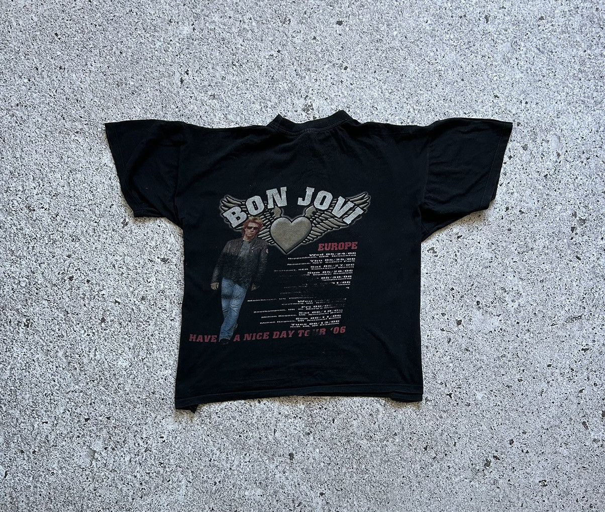 Band Tees × Bon Jovi Vintage Bon Jovi Have A Nice Day European Tour 2006 T-Shirt Size US XXL / EU 58 / 5 - 6 Thumbnail