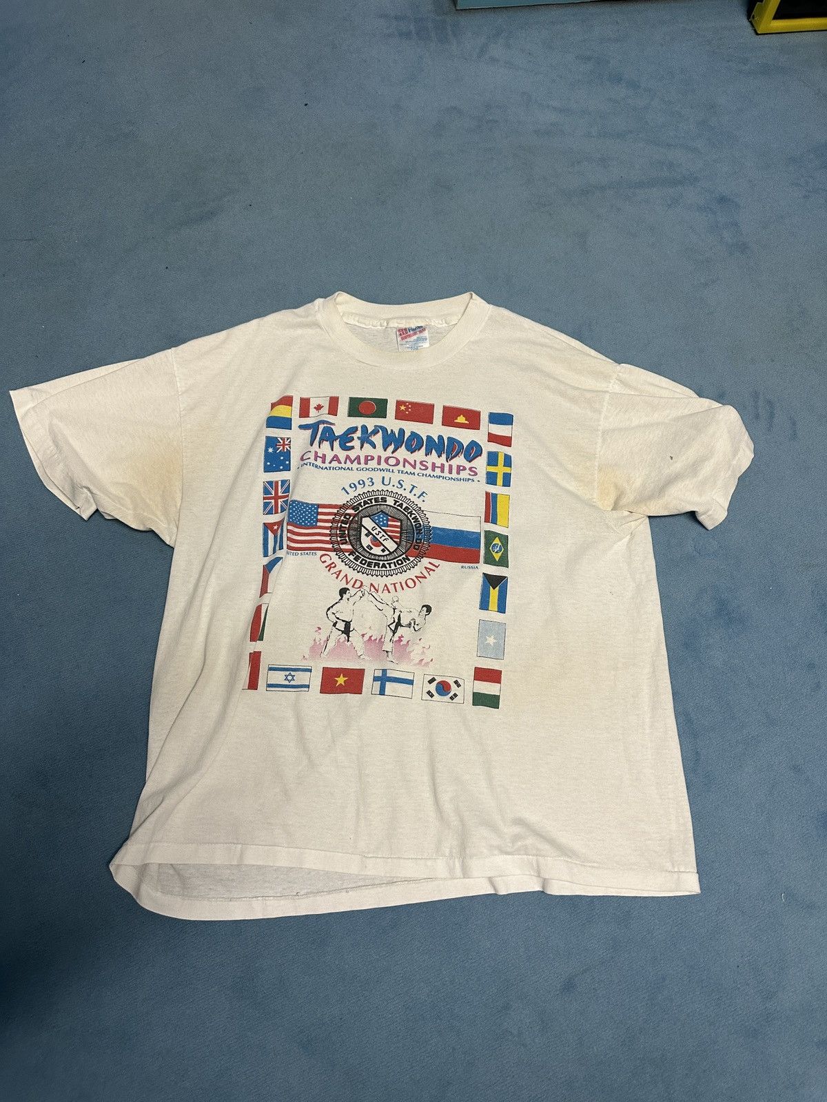 Vintage Vintage Taekwondo 1993 Championship Tee Size US XL / EU 56 / 4 - 1 Thumbnail