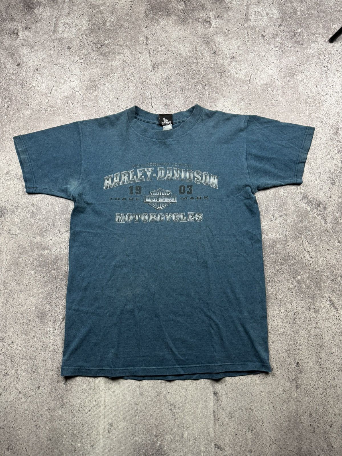 Harley Davidson Vintage Y2K Faded Harley Davidson Kokomo Indiana Biker Tee Size US M / EU 48-50 / 2 - 1 Thumbnail