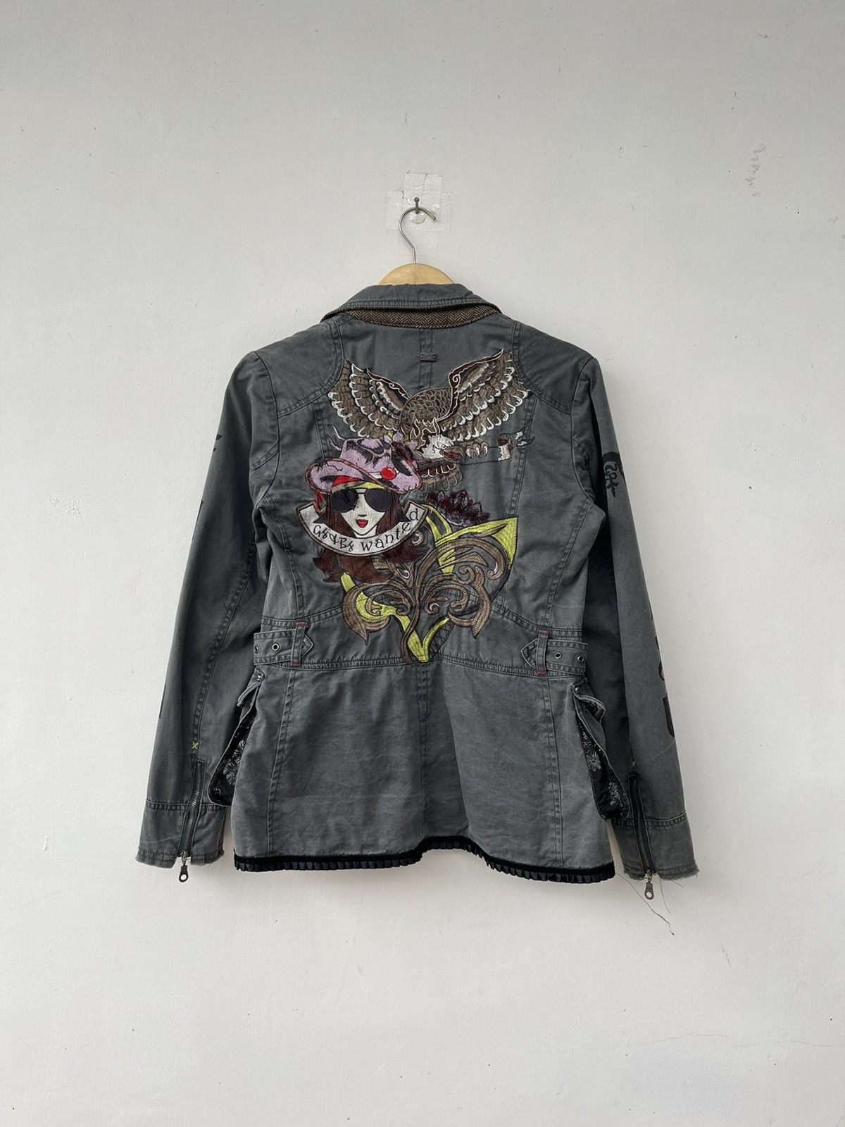 14th Addiction × If Six Was Nine × KMRii Gg&Bg Sukajan Embroidered Skull Jacket Size US XS / EU 42 / 0 - 5 Thumbnail