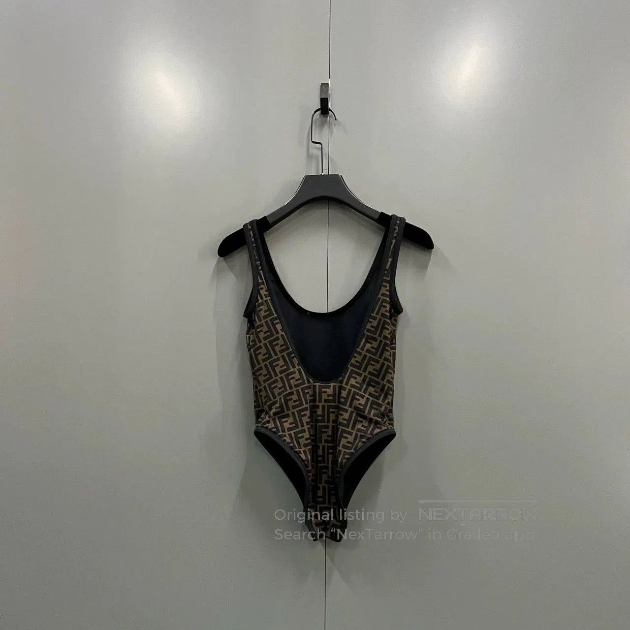 Fendi FENDI Double F Monogram One-Piece Swimsuit. Size US 26 / EU 42 - 2 Thumbnail