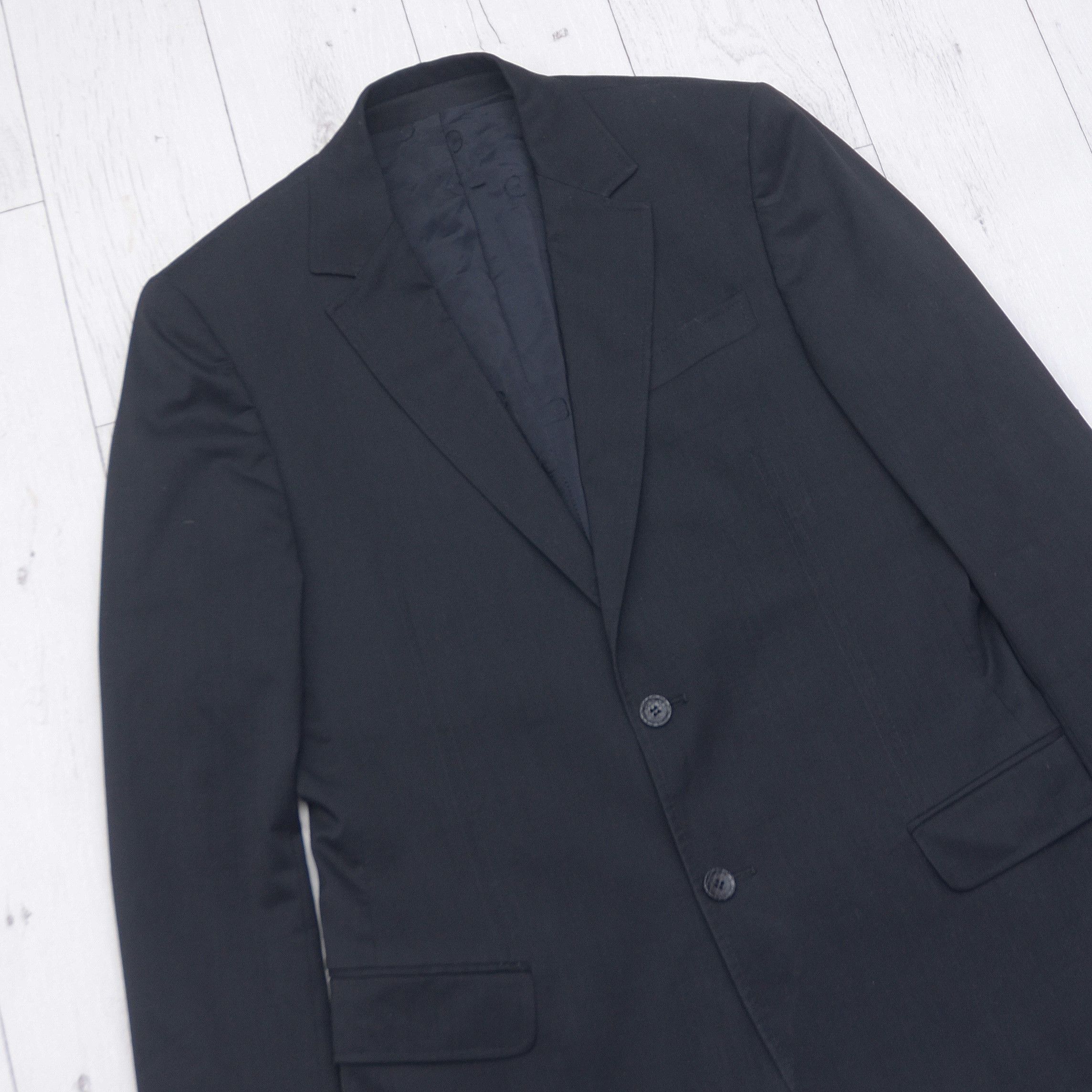 Just Cavalli Luxury Just Cavalli Solid Black Blazer Size 50 Casual Sport Size 50R - 2 Thumbnail