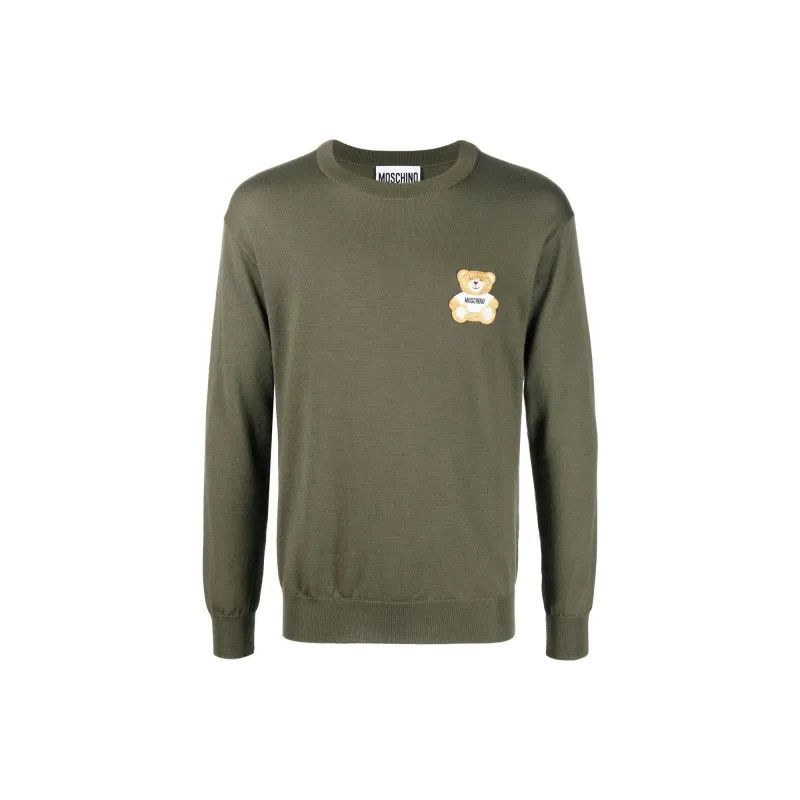 Moschino o1y0225 Sweater in Dark Green Size US M / EU 48-50 / 2 - 1 Thumbnail