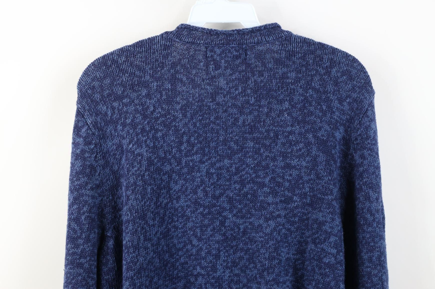 Vintage Vintage 90s Streetwear Art Cat Kitten Marled Knit Sweater Size L / US 10 / IT 46 - 11 Thumbnail