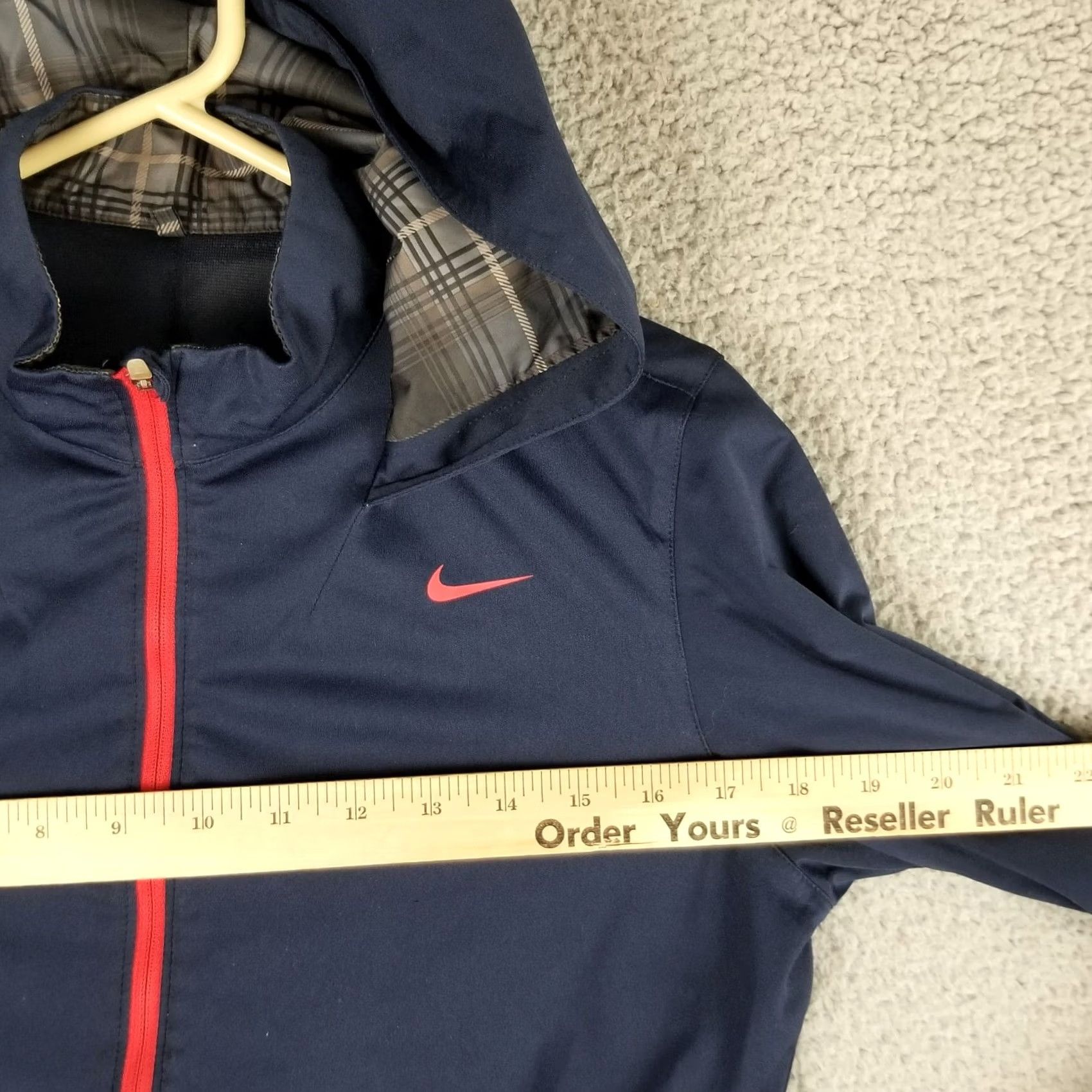 Nike Nike Womens Golf Jacket Full Zip Hooded Blue Small Sports Pockets 509348 Size S / US 4 / IT 40 - 3 Thumbnail