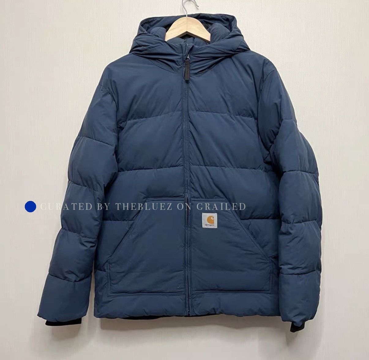 Carhartt Wip Thick Nylon Down Jacket in Blue Size US S / EU 44-46 / 1 - 1 Thumbnail
