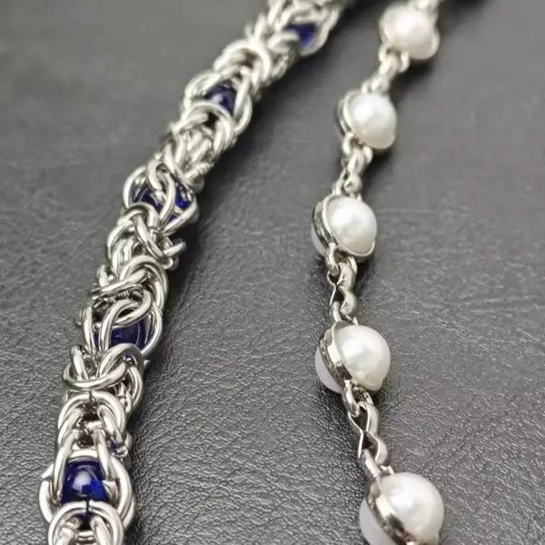 Jewelry 2 Layer Natural Echo Pearled Wallet Chain Size ONE SIZE - 5 Thumbnail