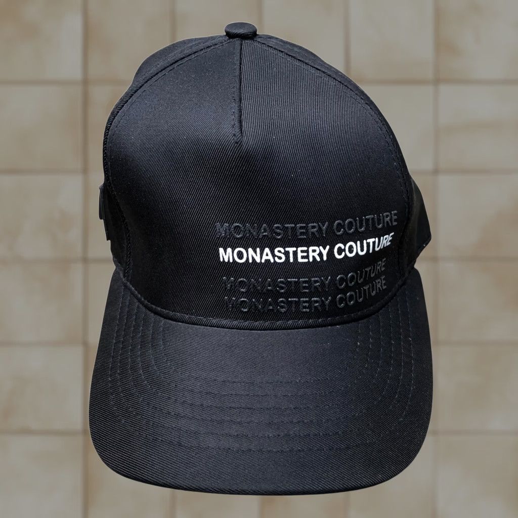 Vintage MONASTERY COUTURE Snapback Hat Men's One Size Black Adjustable Cap Size ONE SIZE - 1 Thumbnail