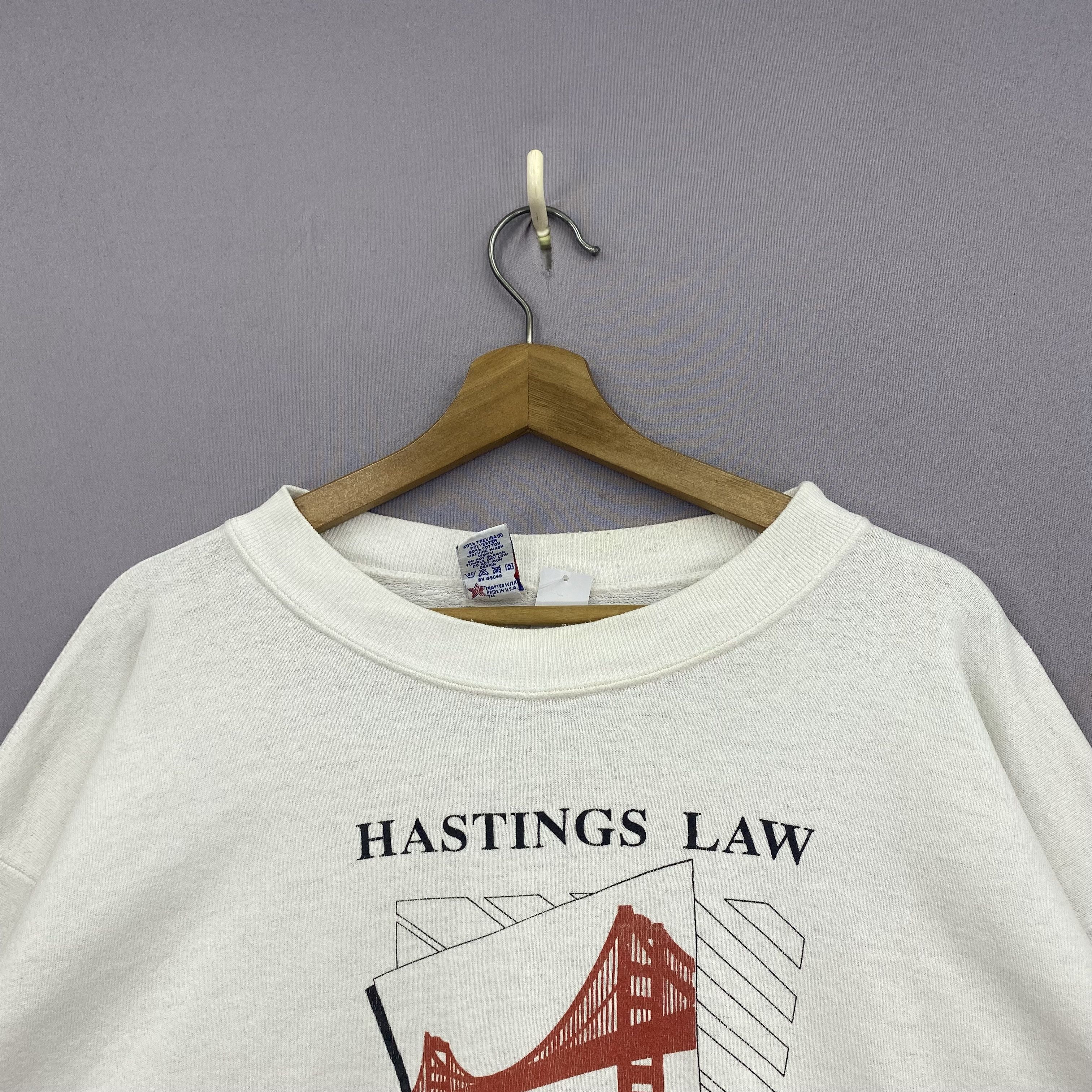 Vintage Vintage Hasting LAW Sweater 50/50 San Francisco Sweatshirt Size US XXL / EU 58 / 5 - 3 Thumbnail
