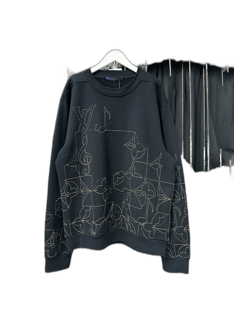 Louis Vuitton Louis Vuitton Logo Embroidered Sweatshirt-2506 Size US L / EU 52-54 / 3 - 1 Thumbnail