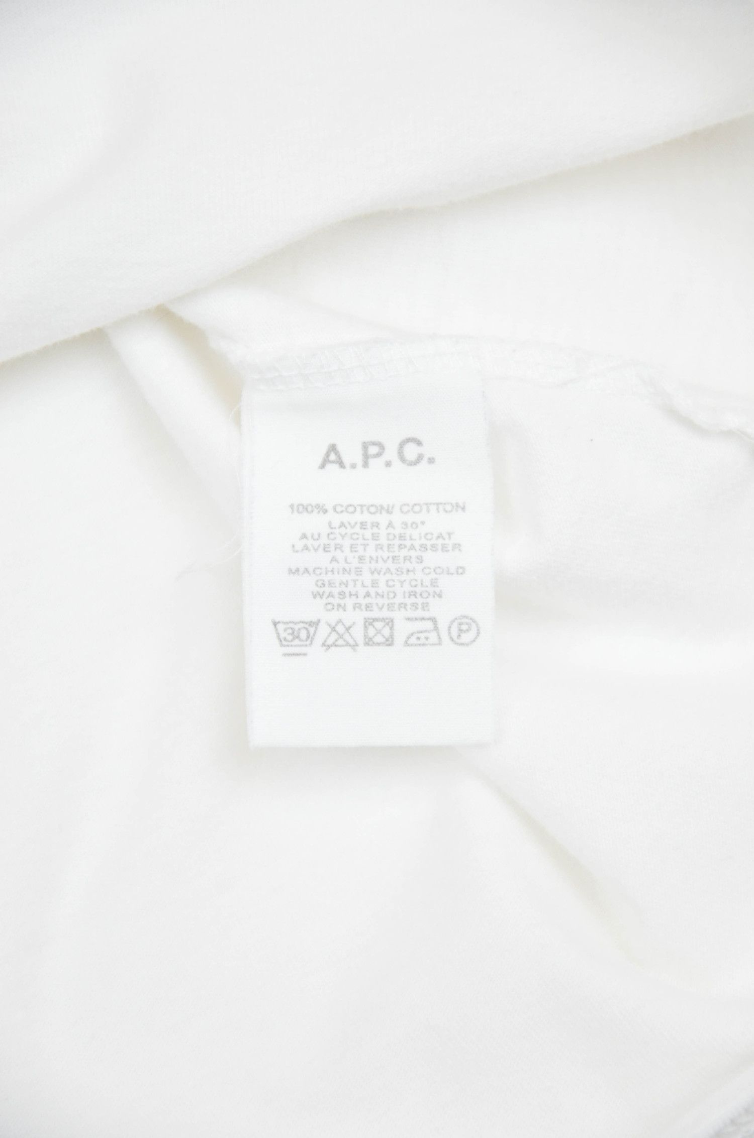 A.P.C. A.P.C. White T-Shirt with Print - S Size US S / EU 44-46 / 1 - 8 Thumbnail